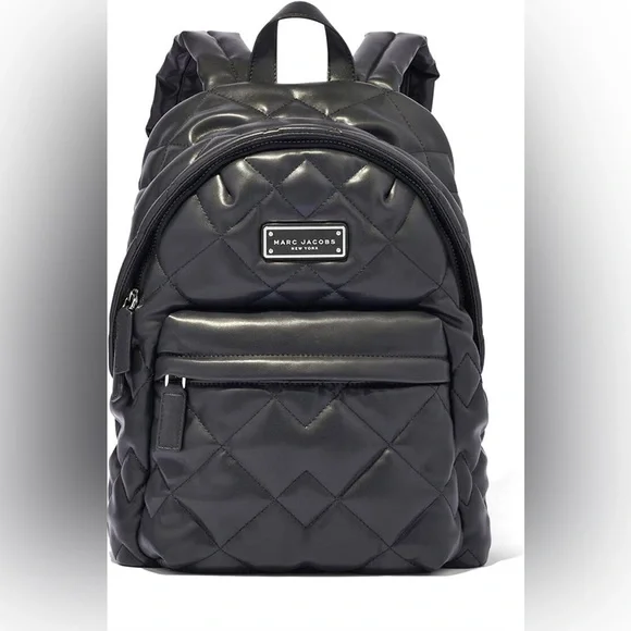 Marc Jacobs black pleated backpack new with tags Marc Jacobs Quilted Nylon Backpack on SALE | Saks OFF 5TH main image 2